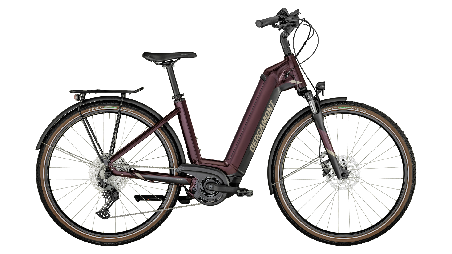 Bergamont E-Horizon Expert Wave 625Wh | aubergine / black /creme
