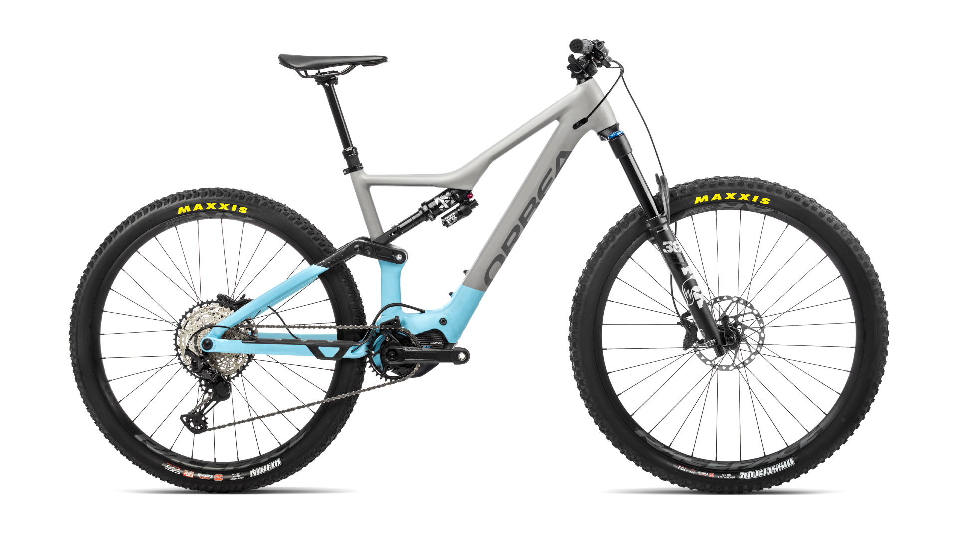 Orbea RISE H15 540Wh mit Konfiguration | mouse grey / sky blue