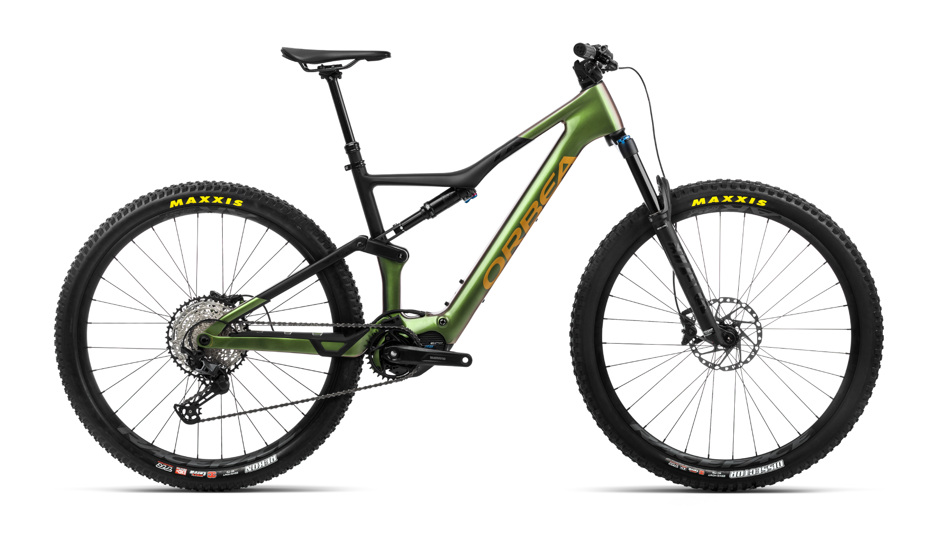 Orbea Rise M20 360 Wh | chameleon goblin green (gloss) / black (matt)