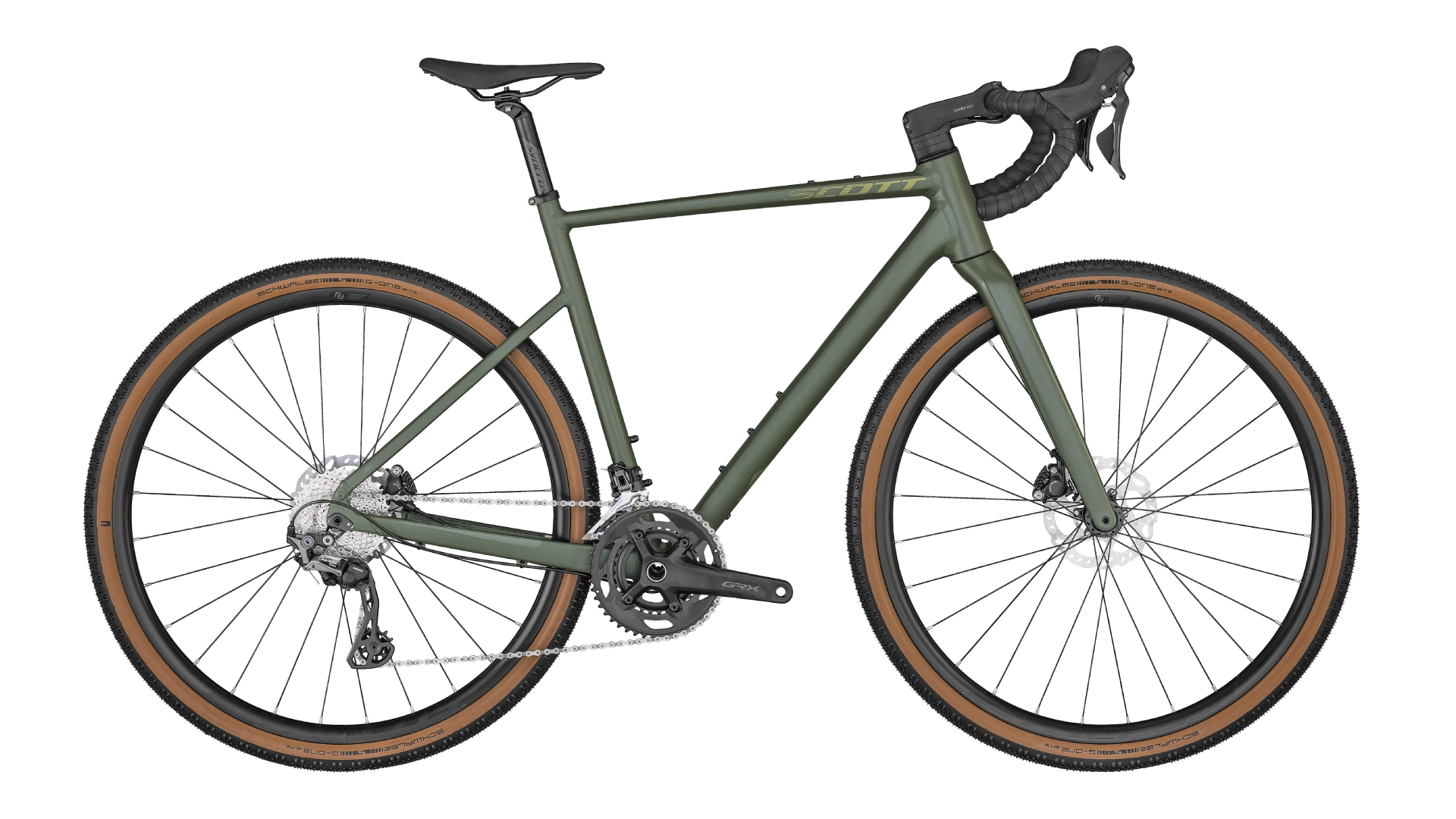 Scott Speedster Gravel 20 | matt dark / flat green / gold transparent