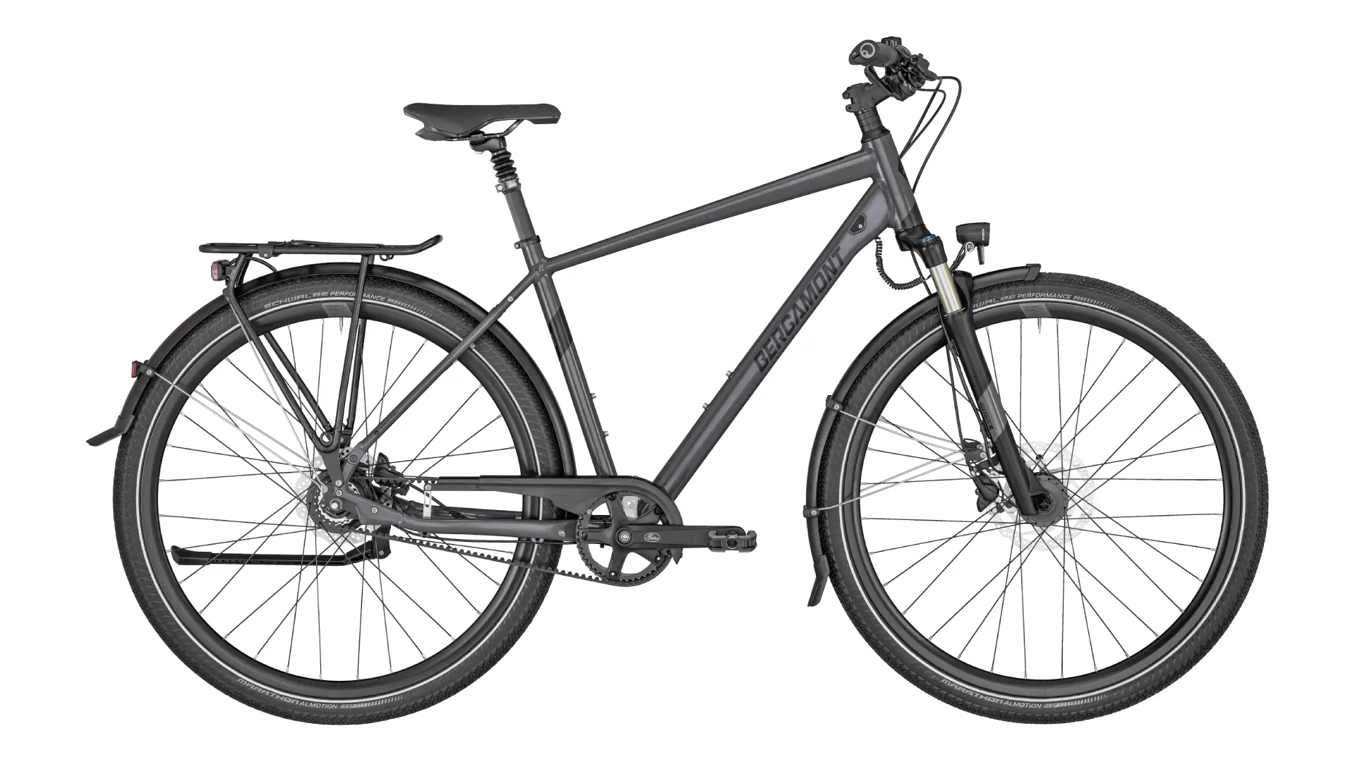 Bergamont Horizon N8 Belt Gent | dark grey (shiny)