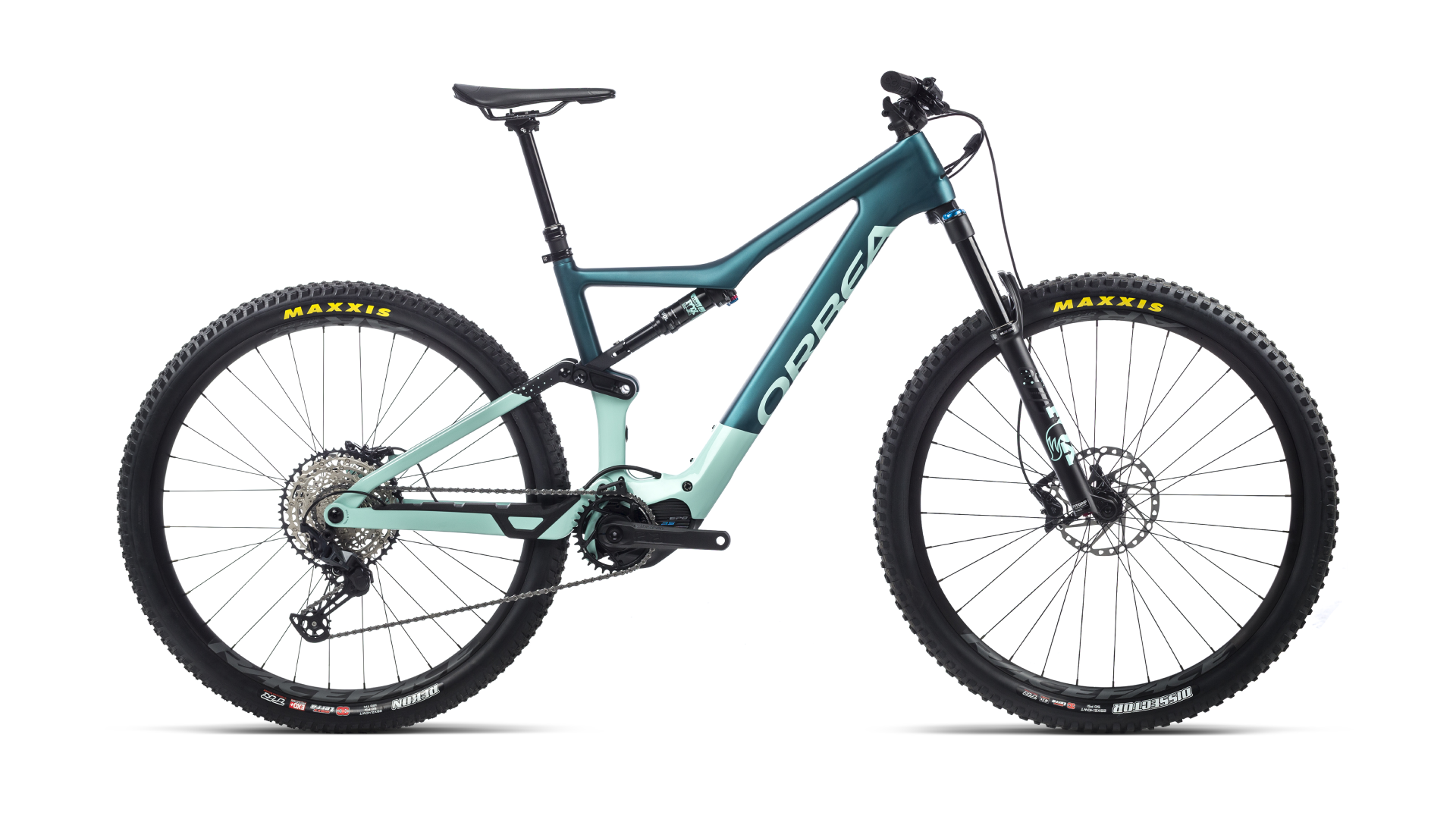 Orbea Rise M20 360Wh mit Konfiguration | ocean (matt) / ice green (gloss)