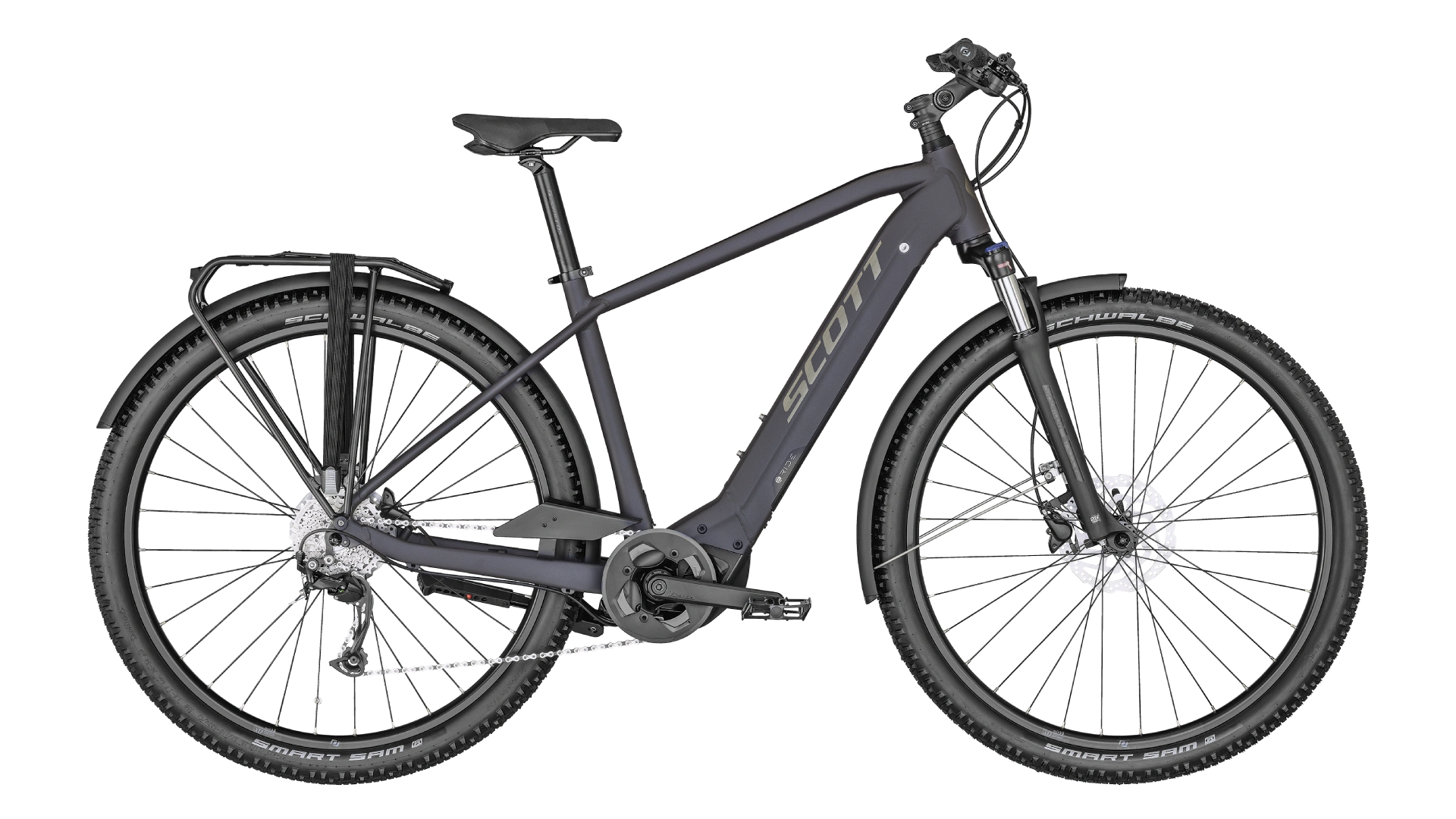 Scott Sub Cross eRIDE 20 EQ 500Wh | dark grey / brushed metallic