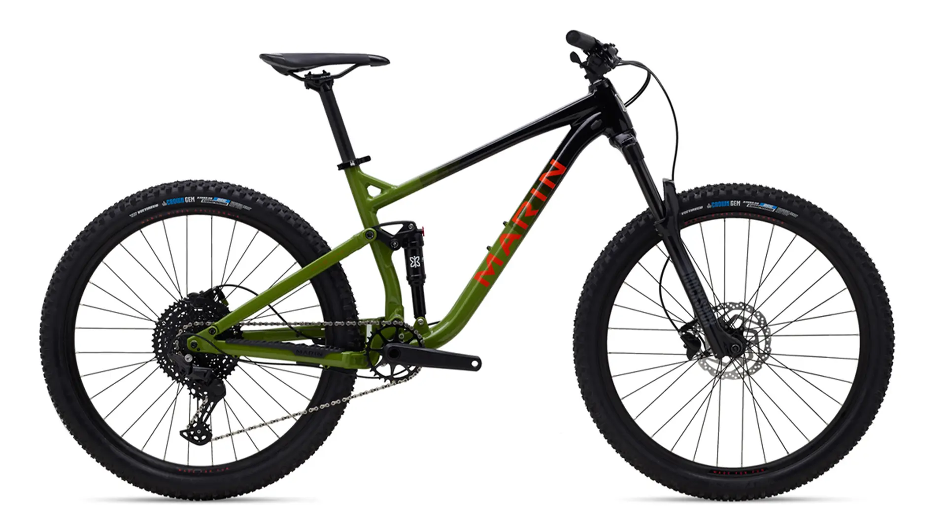 Marin Rift Zone 1 | gloss black / green / orange