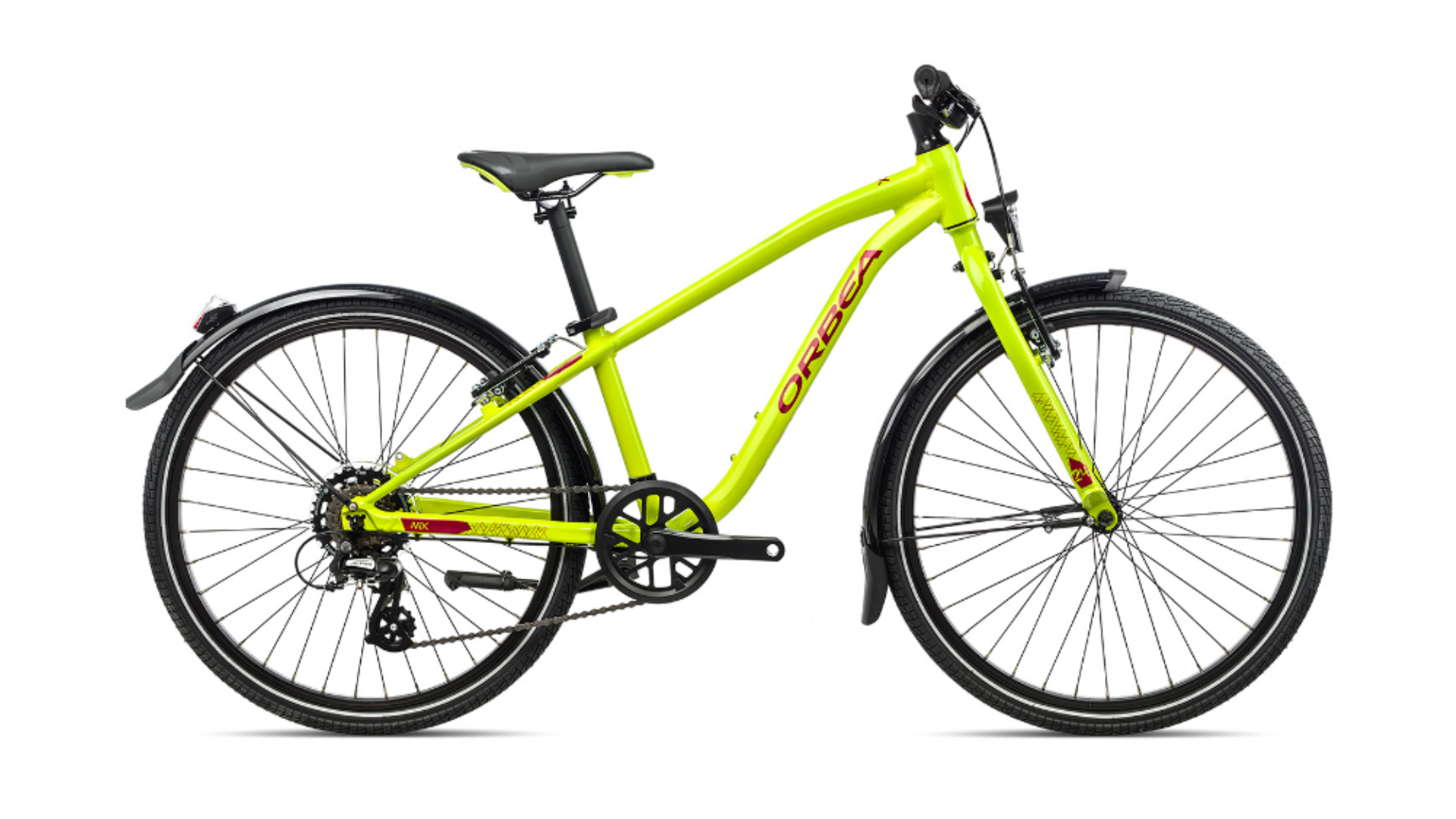 Orbea MX 24 Team | lime green / watermelon red (gloss)